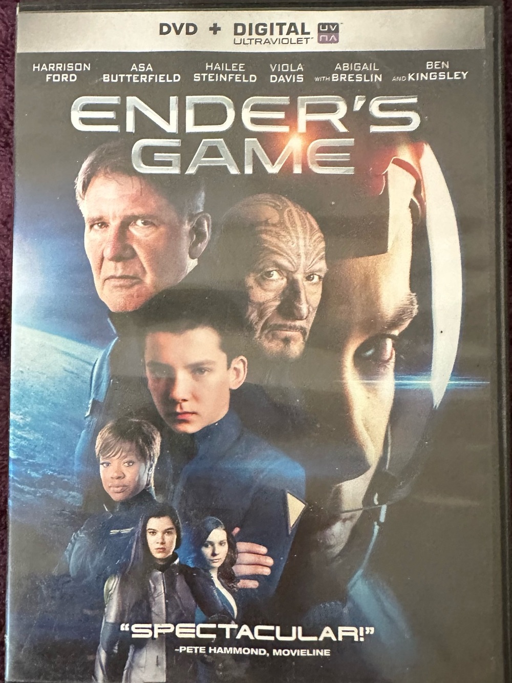 Harrison Ford Rated: PG-13 
Ender's Game (Dvd,2014) action packed Viola Davis